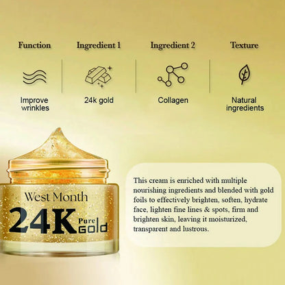 24k Gold Collagen Cream Wrinkle Removal